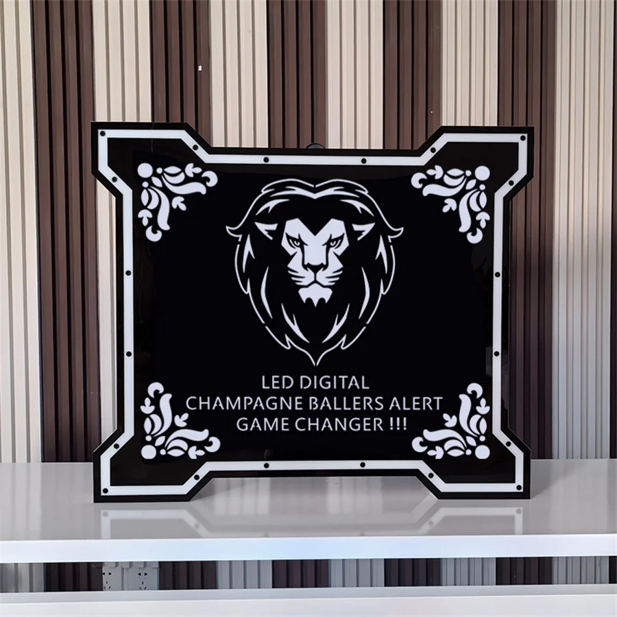 Nightclub App Controlled Programmable DIY LED Message Board Sign Nightclub APP DIY Message Billboard Sign Wine Display Holder