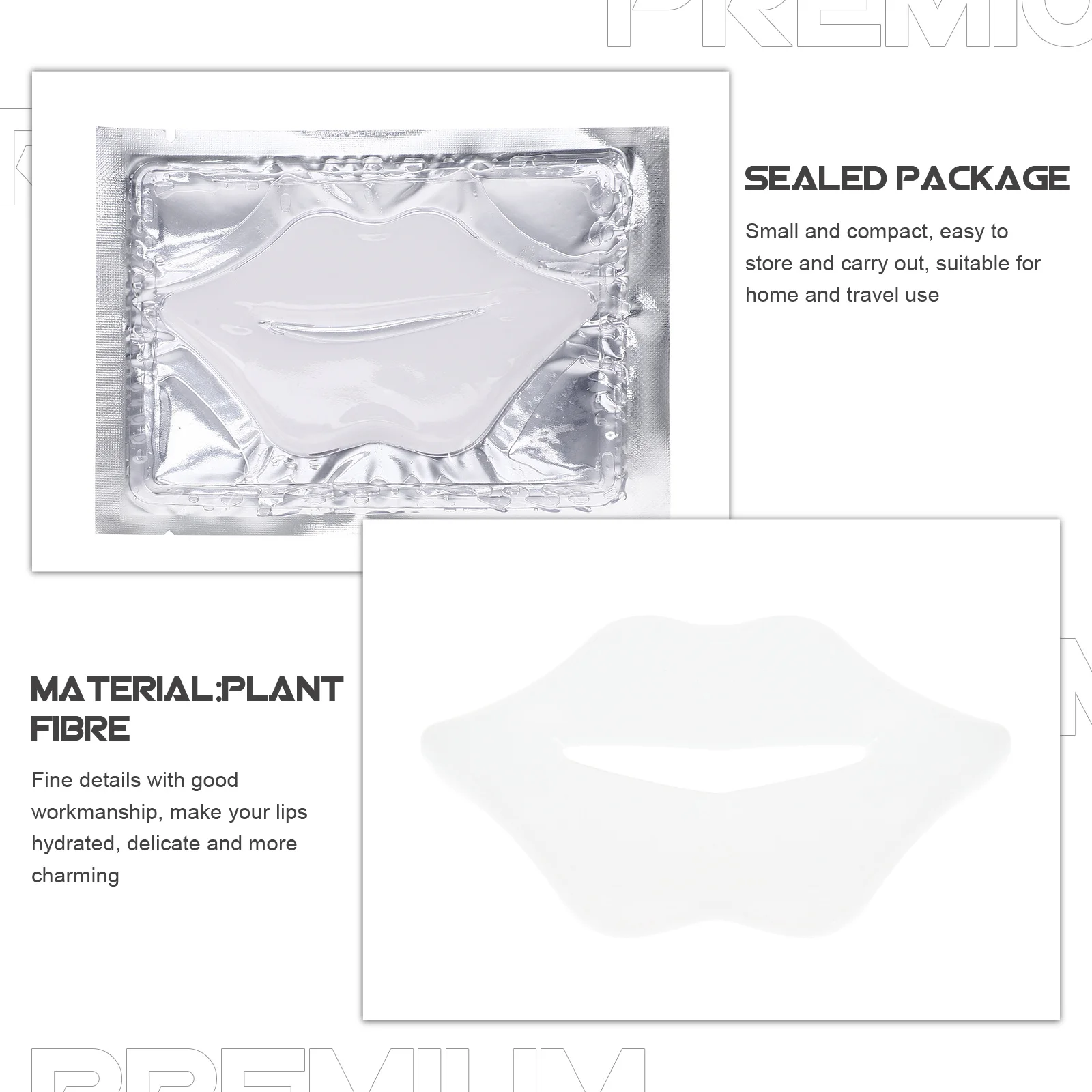 

25pcs Masks Gel Pads For Dry Lips Women Portable Lip Care Supply Under Mouth Patches Sleeping Lip Gel Masks