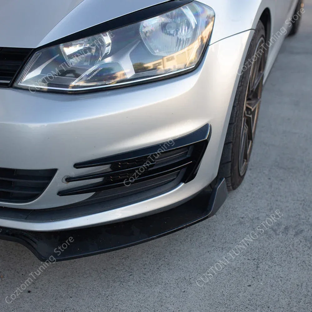

For VW Golf MK7 Front Bumper FogLight Cover Trim Golf 7 TSI TDI MPI Front Bumper Splitter Surround 2012-2017 Pre-Lci Tuning