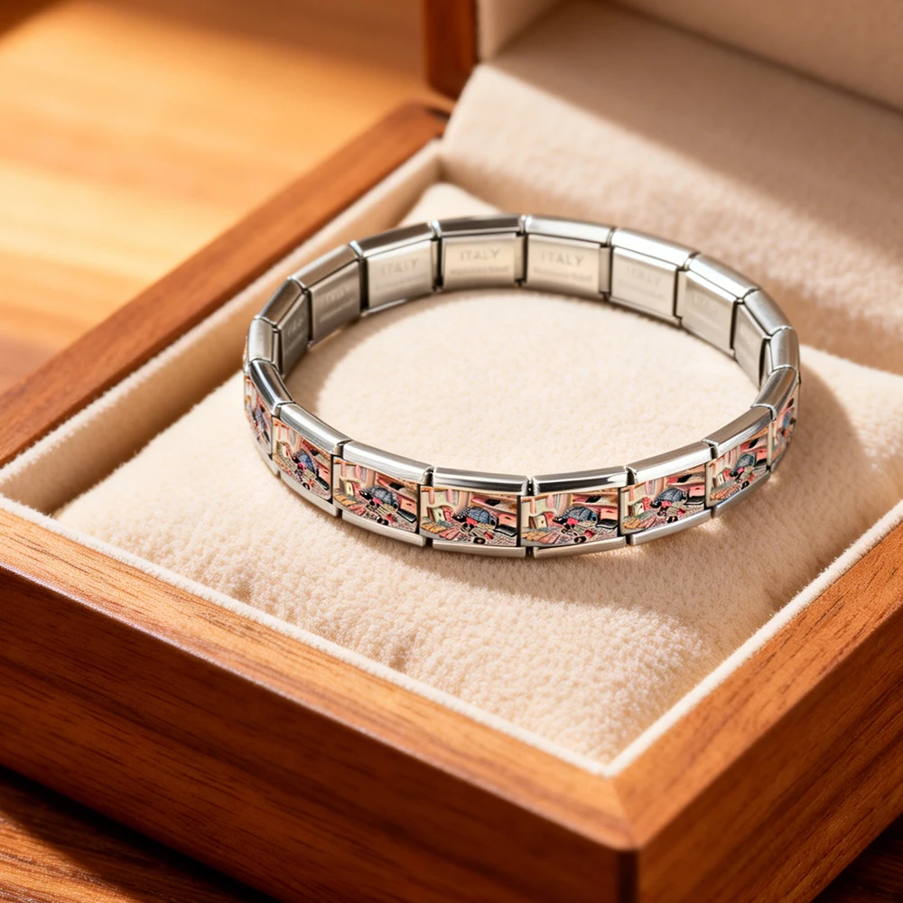 Fashion 2026 Hobbies Dancer Italian Bracelet Stainless Steel Ballet Links Fit 9mm Stainless Steel Bracelet DIY Jewelry