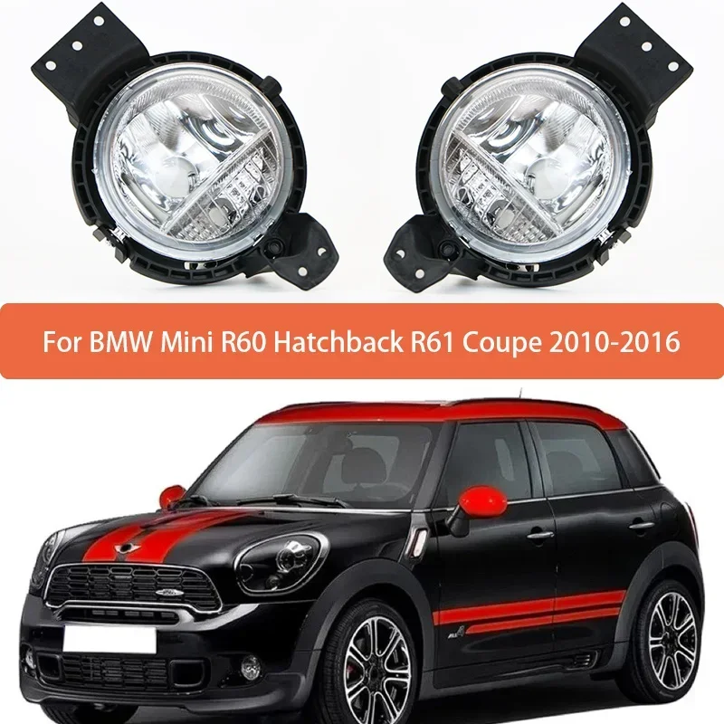 63179802163 Fog Lamp Assembly Glass For BMW Mini R60 Hatchback R61 Coupe 2010 2011 2012 2013 2014 2015 2016 Front Bumper Light