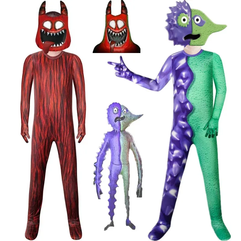 dd12Costume di Halloween Giardino di D-due Facce Mostro Horror Cosplay Tuta Banban Abbigliamento per spettacoli di ruolo per