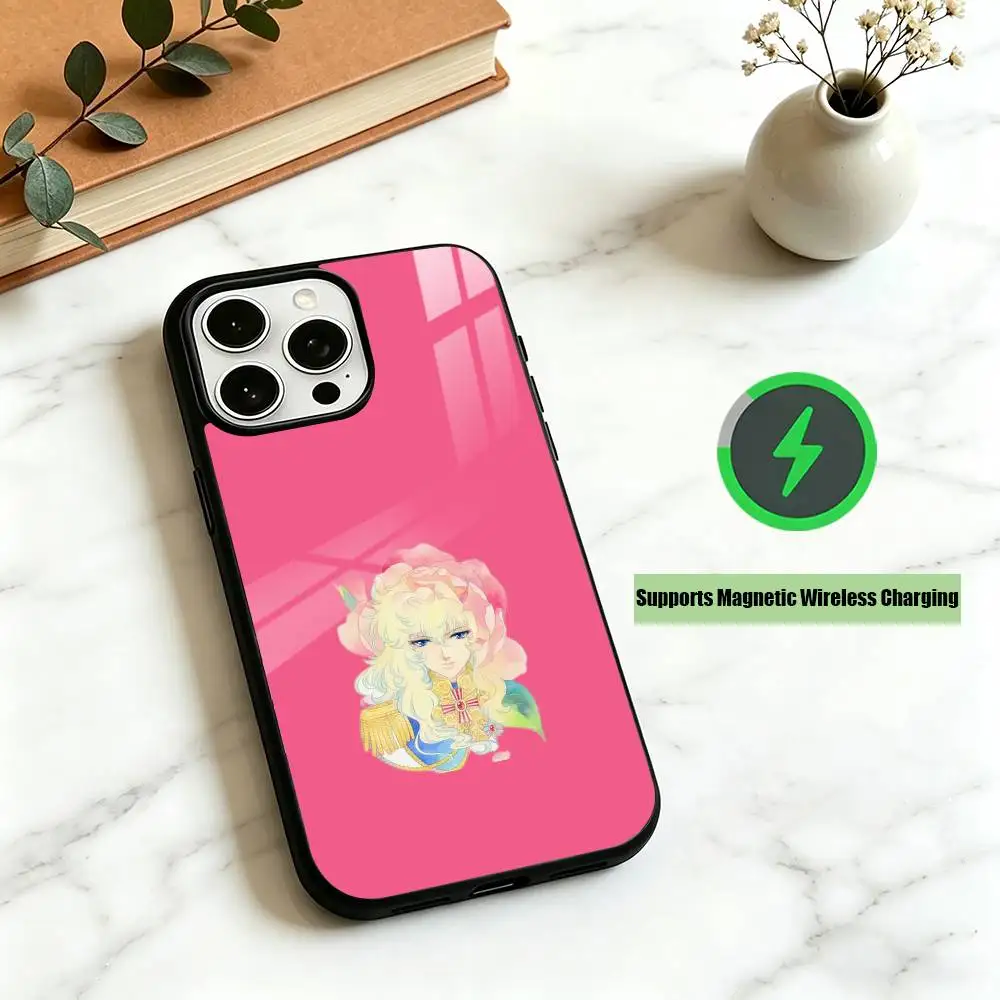 The Rose of Versailles  Phone Case For iPhone17,16,15,14,13,12,11 Plus,Pro Allows magnetic wireless charging