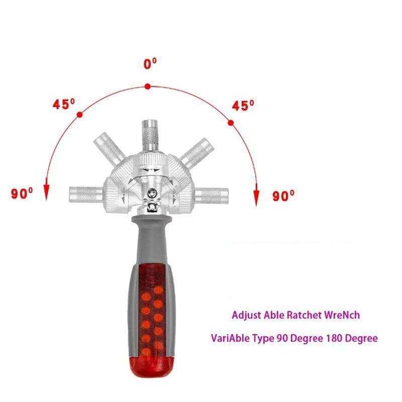 Set di cacciaviti 11 In 1, cacciavite a cricchetto magnetico con 180 °, cacciavite a cricchetto a due vie con piatto, Tri-Point, Torx