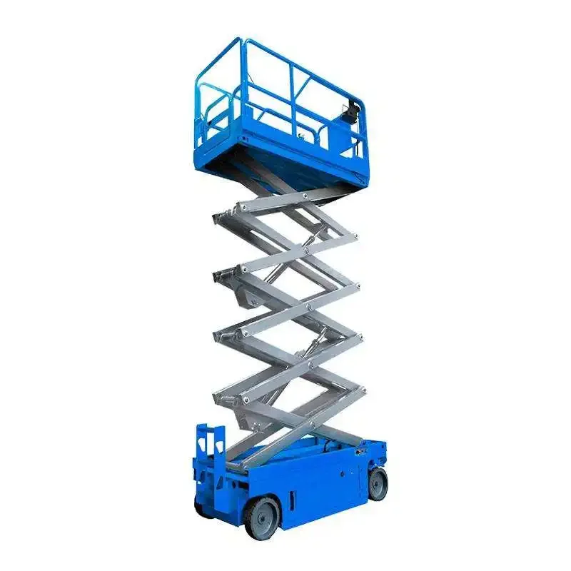 6-14m Mobile Scissor Lift Electro Hydraulic Working Platform High Altitude Work Maintenance Hydraulic Small Self Propelled Type