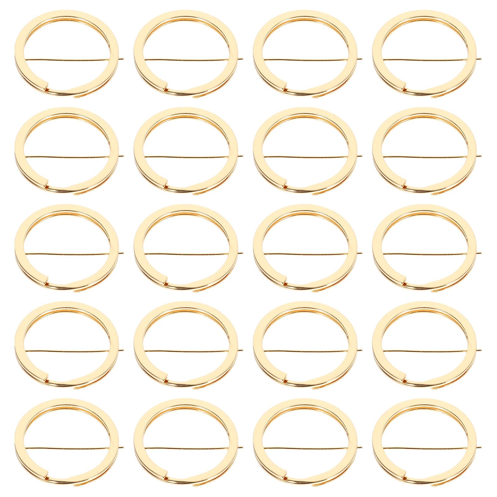 

20pcs Diy Round Rings Metal Circle Holder Chain Making Supplies For Pendants Split Key Rings Alloy Jewelry Components Graduation