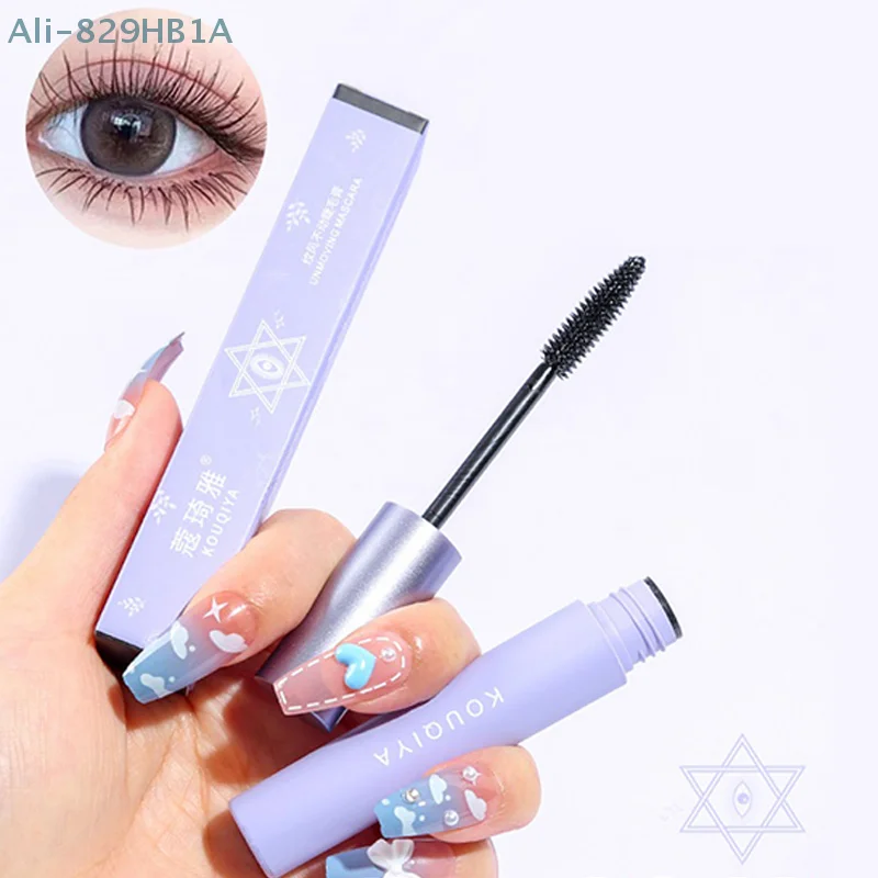 Silk Fiber Mascara Eyelashes Lengthening Mascara Waterproof Long Lasting Lash Black Quick Eyelashes Extension Eye Makeup