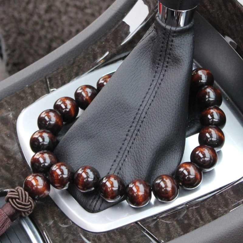 Beads Pendant Wood Decoration for Adults On Car Rear View 20mm Rosary Hanging Ornament Gears Shift Decor