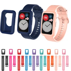 Silicone Band For Huawei Watch Fit Strap Original Smart Wriststrap for huawei watch fit New Bracelet Accessories Protective case