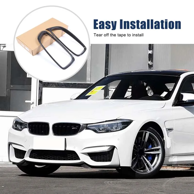 

Carbon Fiber For BMW 4 Series F32 M3 F80 M4 F82 F83 2013-2018 Car Front Grille Cover Air Vent Grills Frame Trim auto accessories