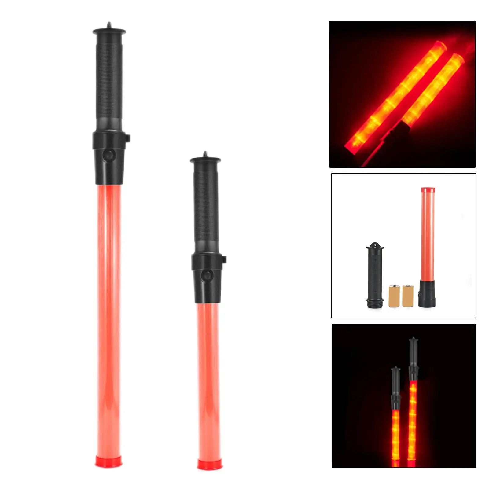 Traffic Wand Battery Powered Flashlight for Construction Workers Outdoor