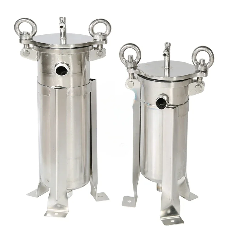 

Micron polypropylene/stainless steel mesh stainless single bag filter housing