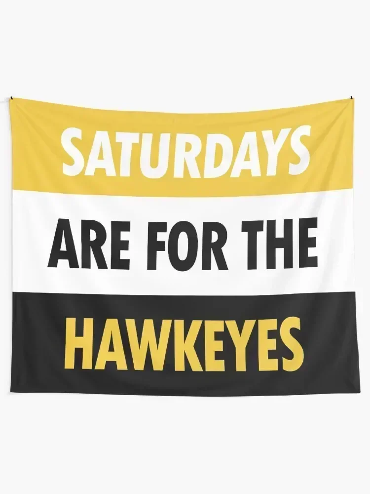 Saturdays are for the Hawkeyes Tapestry Room Decor Aesthetic Wall Decoration Items Wall Deco Tapestry