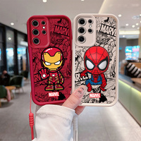 Marvel Avengers Heroes Eyes Ladder Rope Phone Case For Samsung A25 15 73 71 54 53 52 51 50 34 33 32 31 30 24 23 22 21 20 S Funda