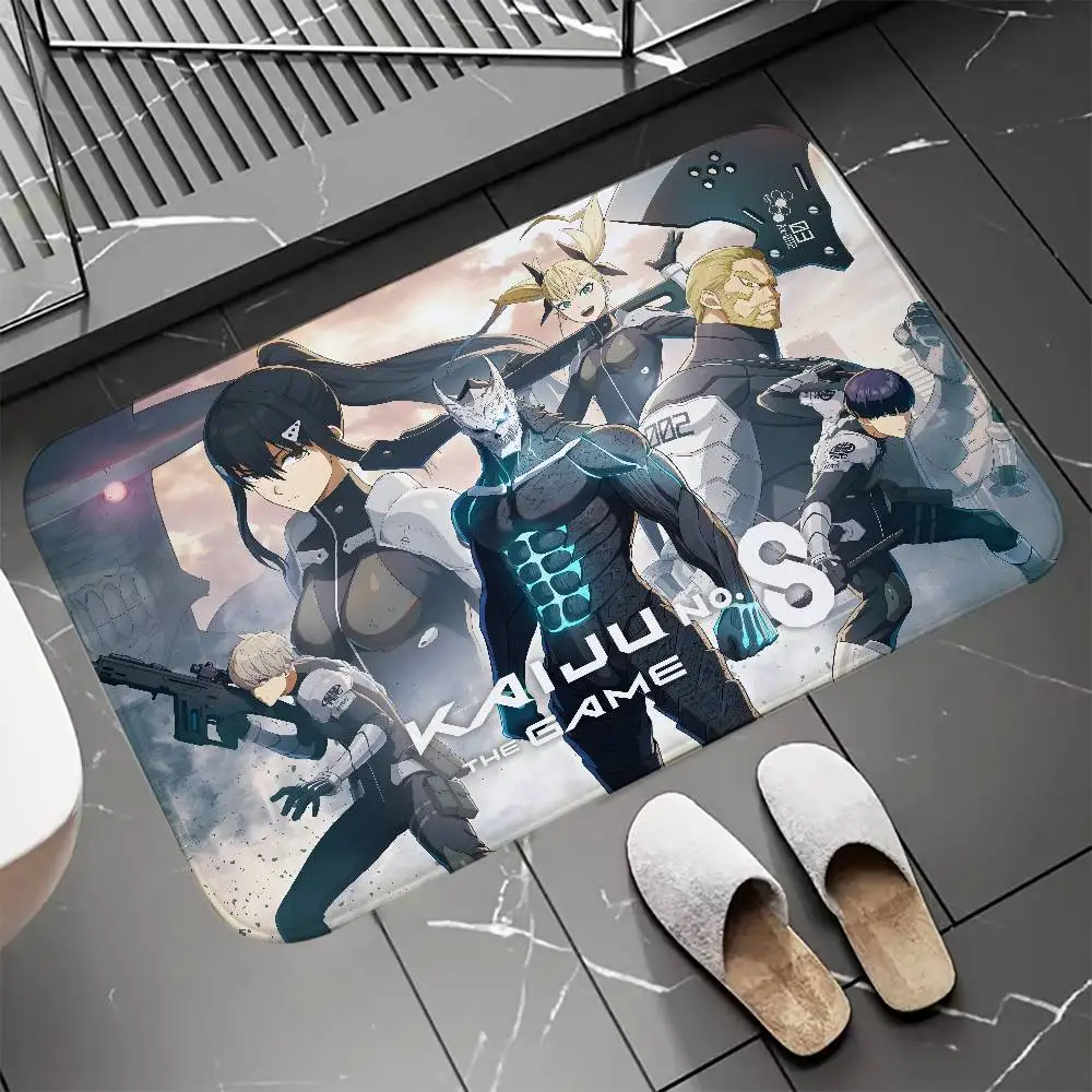 

Anime K-KaijuS No 8 Floor Mat Entrance Doormat Bath Mats Non-slip Mat Carpets Carpet Entrance of House Custom Kitchen Foot Mat