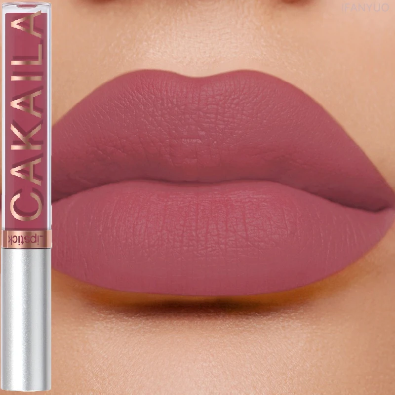 18 가지 색상 매트 립 글로스 벨벳 섹시한 레드 리퀴드 립스틱 누드 립 색조 유약 방수 지속 메이크업 화장품 퇴색하기 쉽지 않음