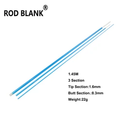 Rod Blank 2Pcs/Lot 1.45M 3 Section Glassfiber Rod Blank XUL Trout Fishing Rod Building DIY Fishing Rod Repair Pole
