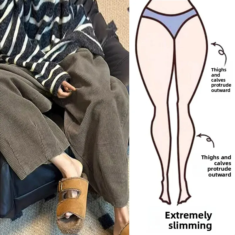 

Широкие брюки с высокой талией, утепленные, повседневные, женские, осенне-зимние, новая модель, больших размеров, свободные, комфортные.