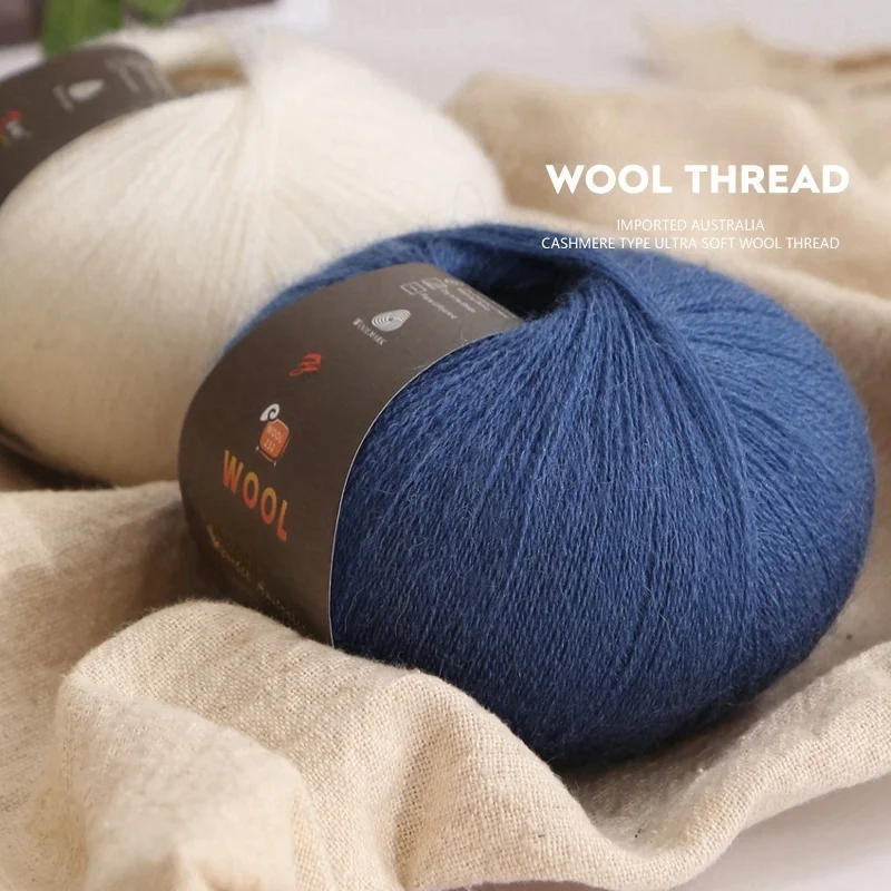

A Large Pack of 500g Cashmere Worsted Fine Wool Yarn, Used for Handmade DIY Knitting Yarn, Making Warm Men's and Women's Sweaters, Scarves, Hats, Knee Pads, Gloves, Pants, Blankets, Handicrafts and Other Yarn Balls, 1 Bag = 10 Pieces = 500g