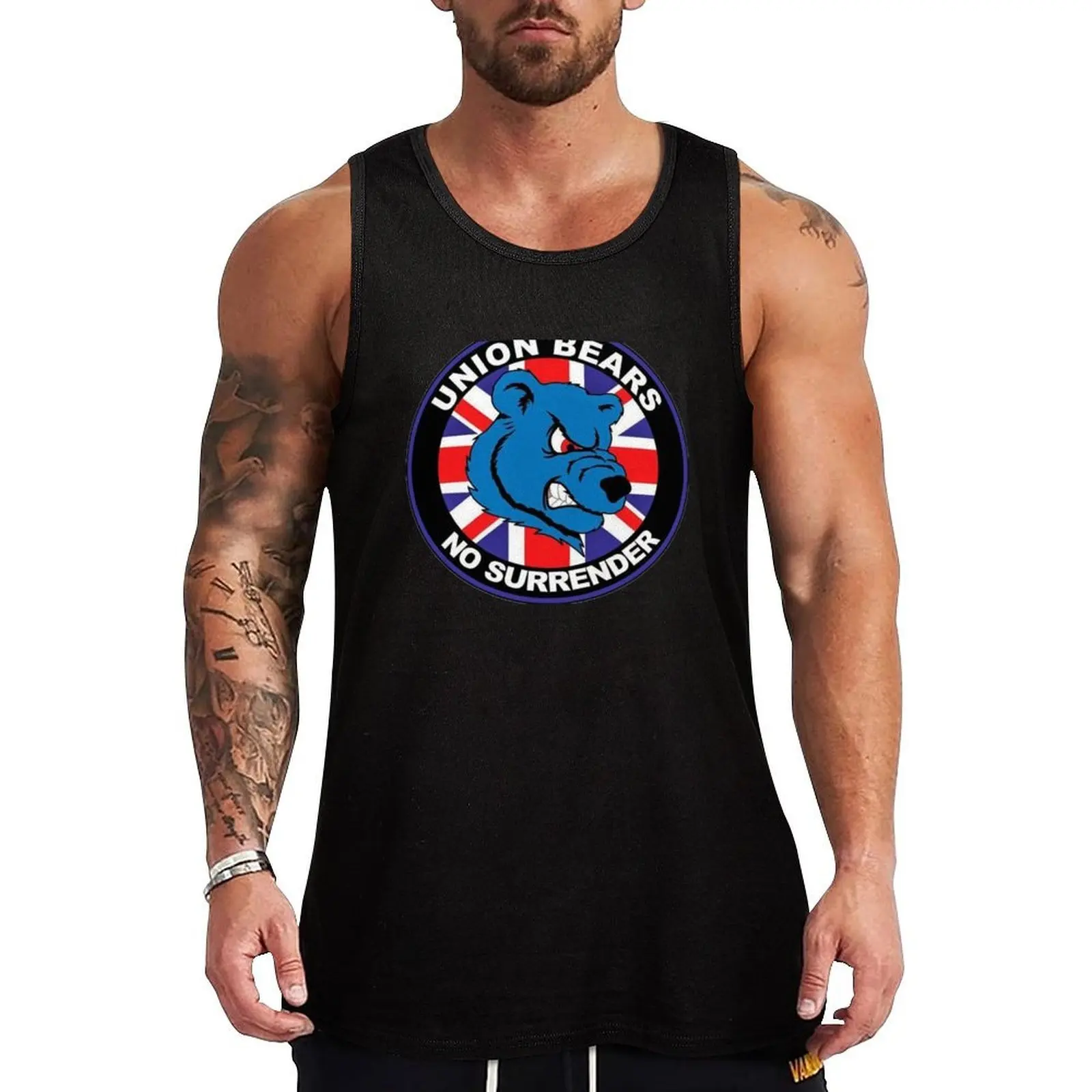 union bears Tank Top Gym Training Tank Top Moisture Wicking Performance