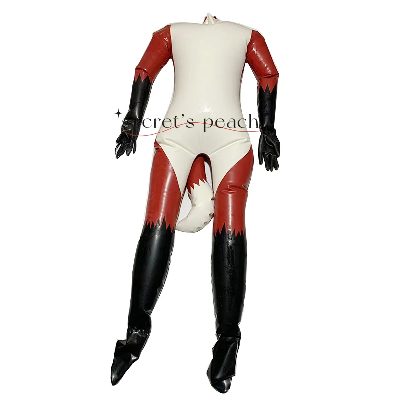 Man Latex Cosplay Inflatable Fullbody Bodysuit Zentai Rubber Fetish Halloween Costume Customizable size and colo