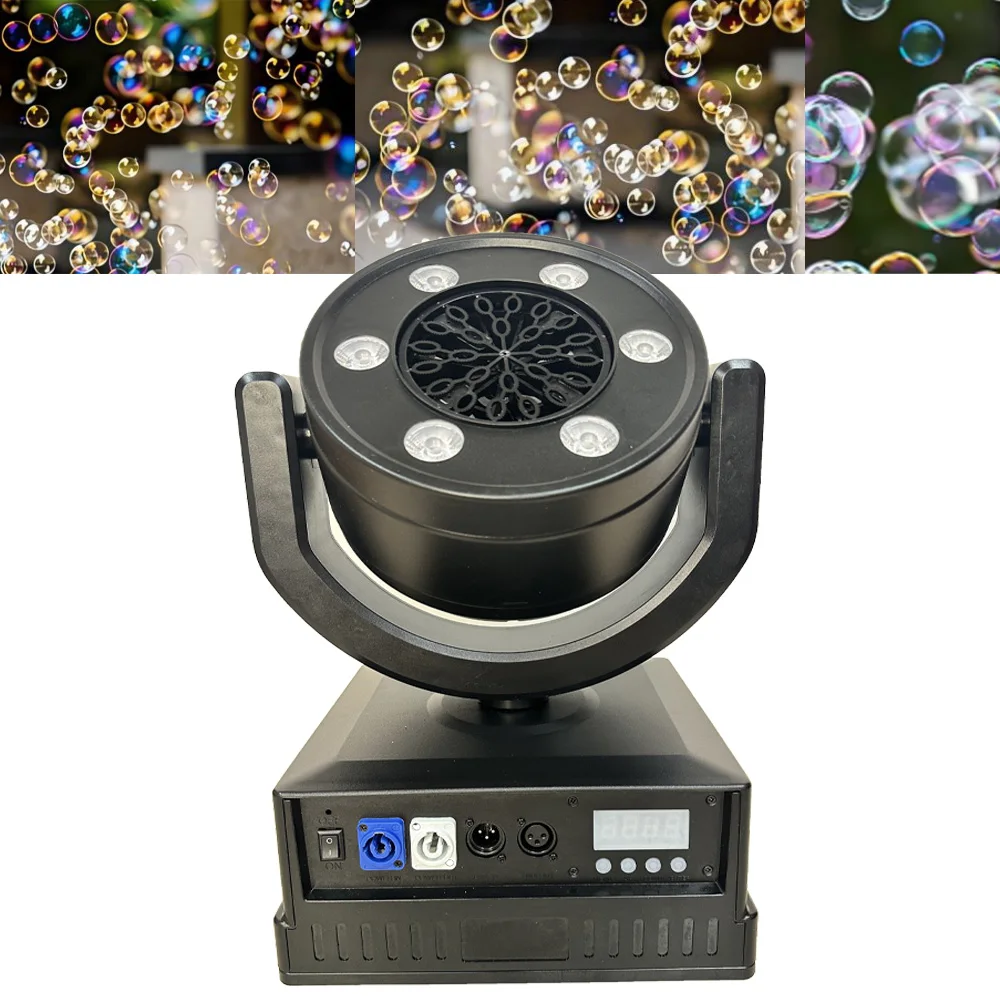 RGBY LED Waterproof Stage Light 90W LED Moving Head Bubble Effect Machine Remote Control DMX DJ Equipment for Wedding Show