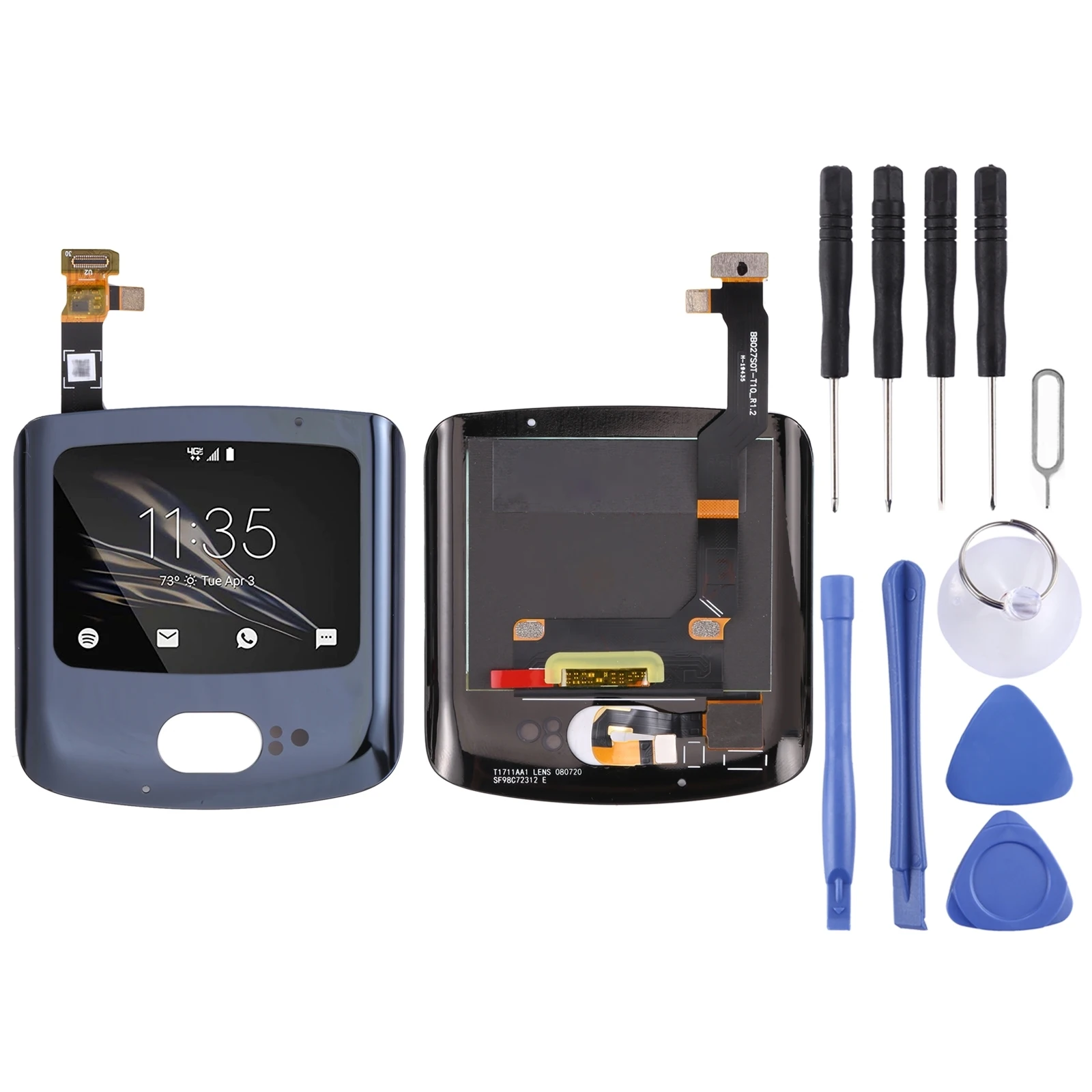 

Original LCD Screen for Motorola Razr 5G with Digitizer Full Assembly Main LCD + Secondary LCD Screen