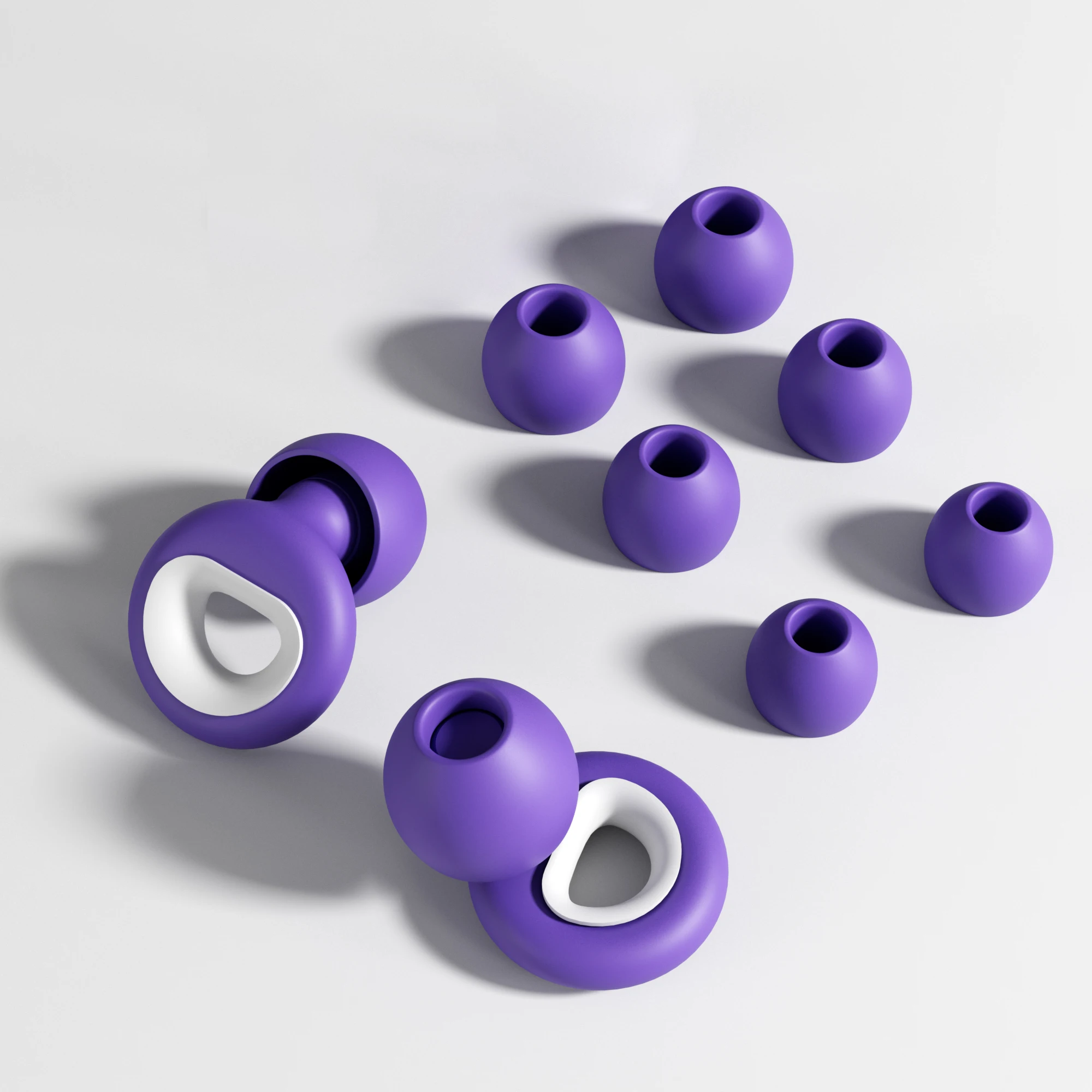 HUAK Reusable Silicone Ear Plugs  Noise Reduction for Sleeping Swimming Motorbike - Noise Cancelling Swimming Ear Buds