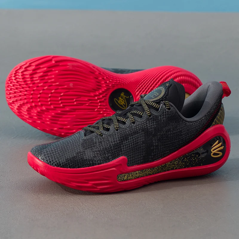 

Under Armour Men's Basketball Shoes, On-Court Training Shoes, Wear-Resistant, Lightweight, Cushioning Sports Shoes 6004077-001