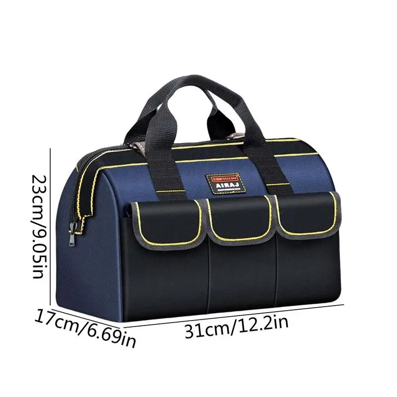 Tool Bag Organizer Water Resistant Tool Carrying Bag Multi-Pocket Storage Bag Maintenance Tool Storage Pouch For Electricians