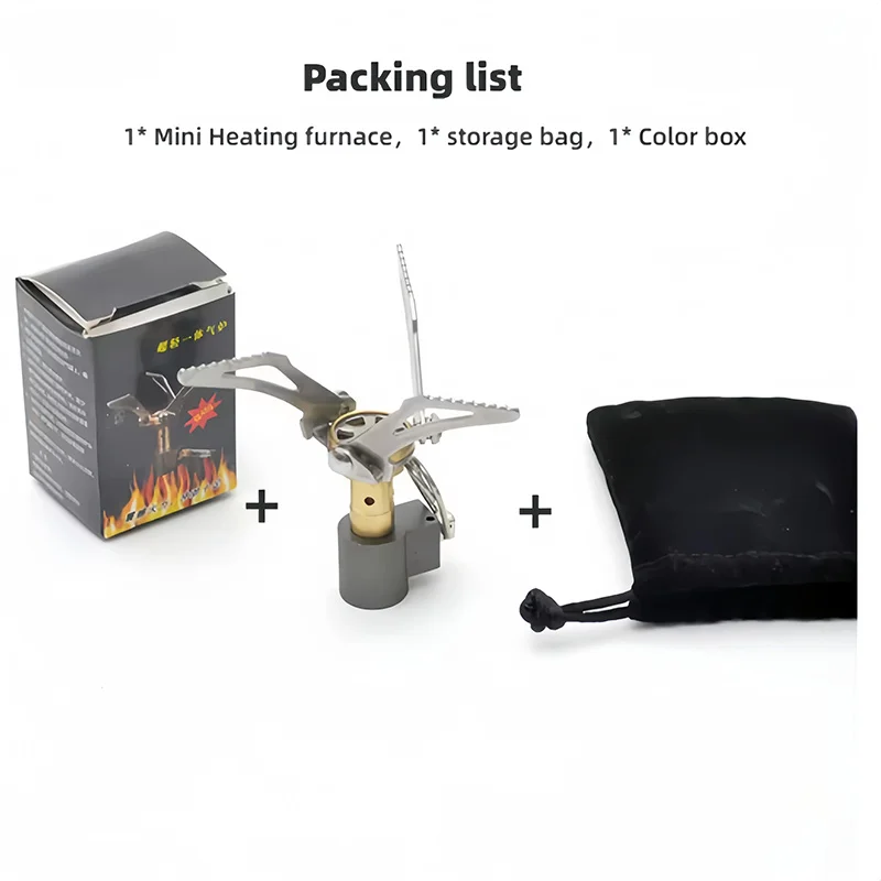 DHT في الهواء الطلق عالية الكفاءة خفيفة موقد النار سخان التخييم موقد غاز المشي لمسافات طويلة نزهة قوي موقد غاز قابل للطي إشعال #2