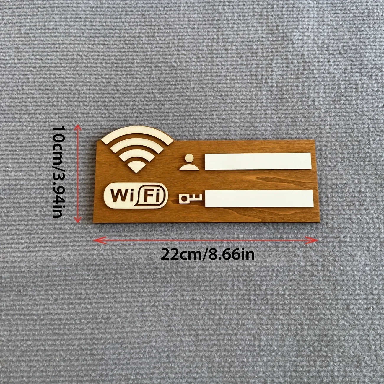1pc Rustic Wooden WiFi Password Sign, Vintage Wall-Mounted Wireless Network Indicator Plaque, Multi-Purpose Home Decor Accessory