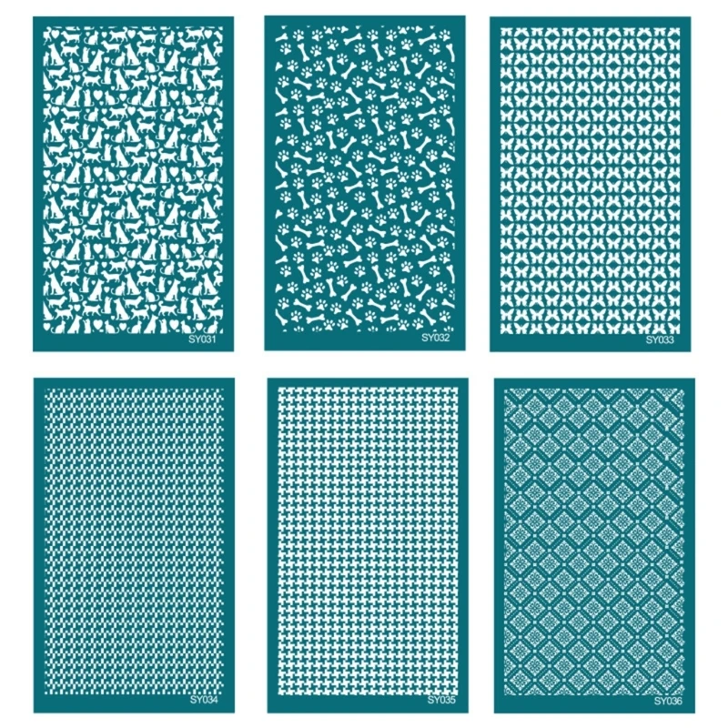 Silk Screen Stencils Templates for Clay Reusable Silkscreen Print for Printing