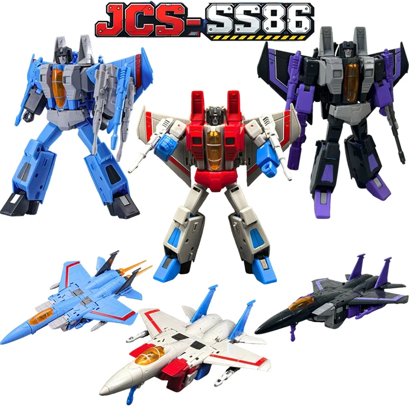 Nueva Figura de Anime SS86 G1 Thundercracker KO, Figuras de Acción Transformables Starscream Skywarp, Colección de Modelos de Juguete, Regalo para Fanáticos