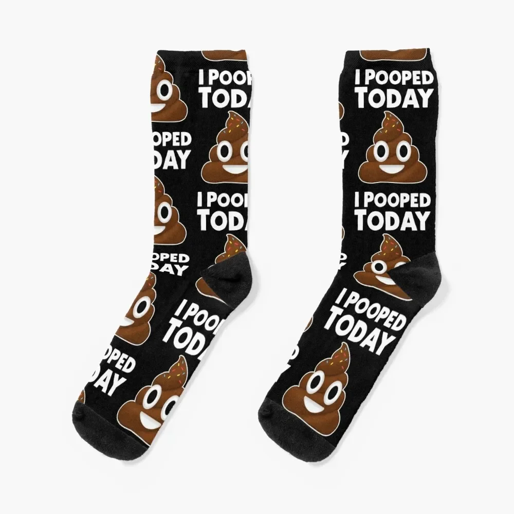 

I Pooped Today Socks Crossfit halloween moving stockings custom Men's Socks Women's