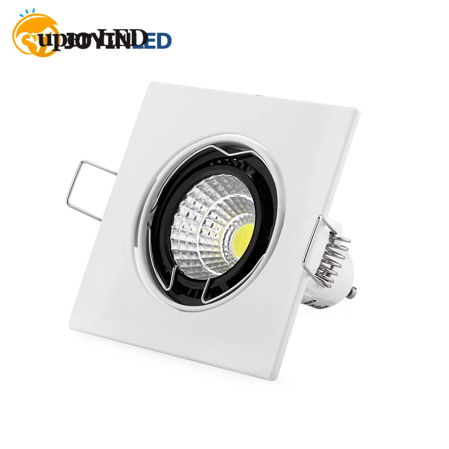 

Square Recessed Ceiling Downlight Mounting Zinc Alloy Frame MR16 GU10 Bulb Replaceable Lamp Holder Fitting Fixtures