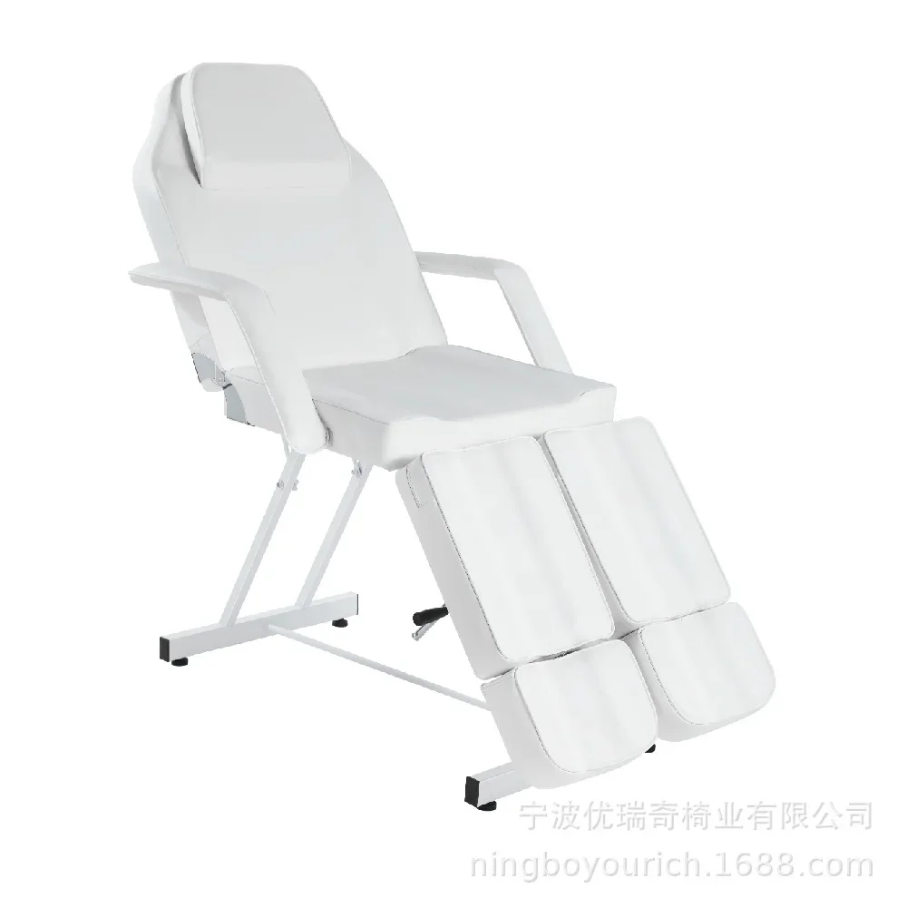 Massage bed, beauty bed, beauty chair, hair salon chair, black and white massage chair, adjustable split massage chair