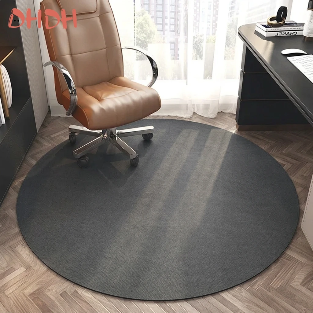 Premium Professional Round Office Chair Mat Non Slip Desk Protector Durable Scratch Noise Reduction Advanced Ergonomic Rolling