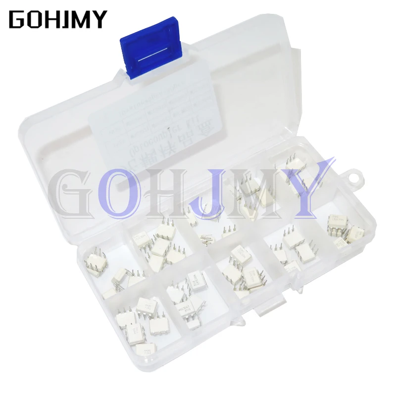 DIP Optocoupler Kit 10value*5PCS=50PCS 4N25 4N35 MOC3021 MOC3022 MOC3023 MOC3041 MOC3043 MOC3052 MOC3061 MOC3063 DIP