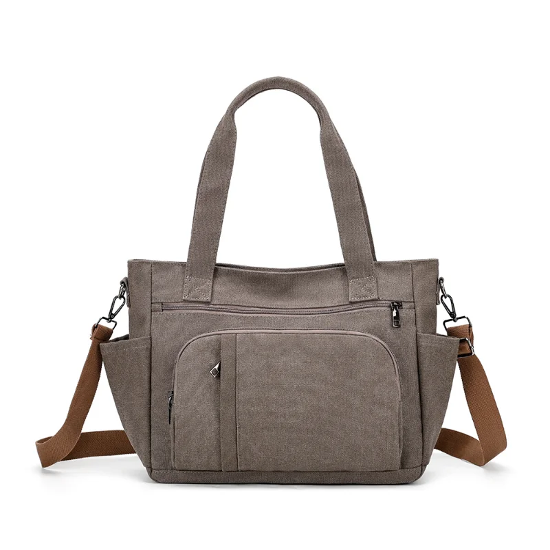 Canvas Tote Bags for Women 2026 New Ladies Cotton Cloth Handbag High Quality Large Female Shoulder Crossbody Shoppers Fashion