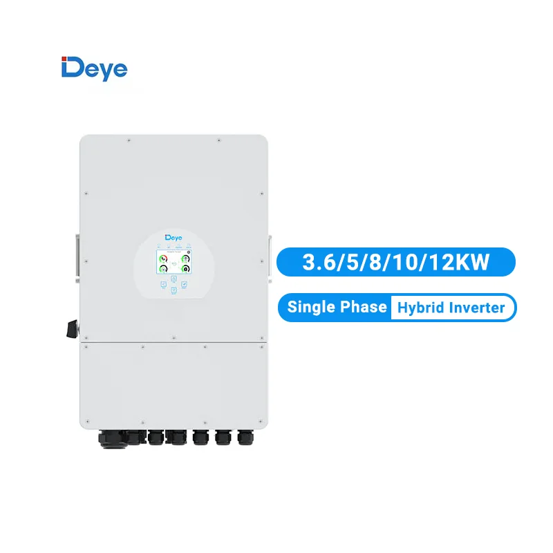 

Deye Solar Power Inverter Converters Hybrid Single Phase Eu Deye SUN-8K-SG01LP1-EU deye Hybrid Solar Inverter 5kw 8kw 10kw 12kw
