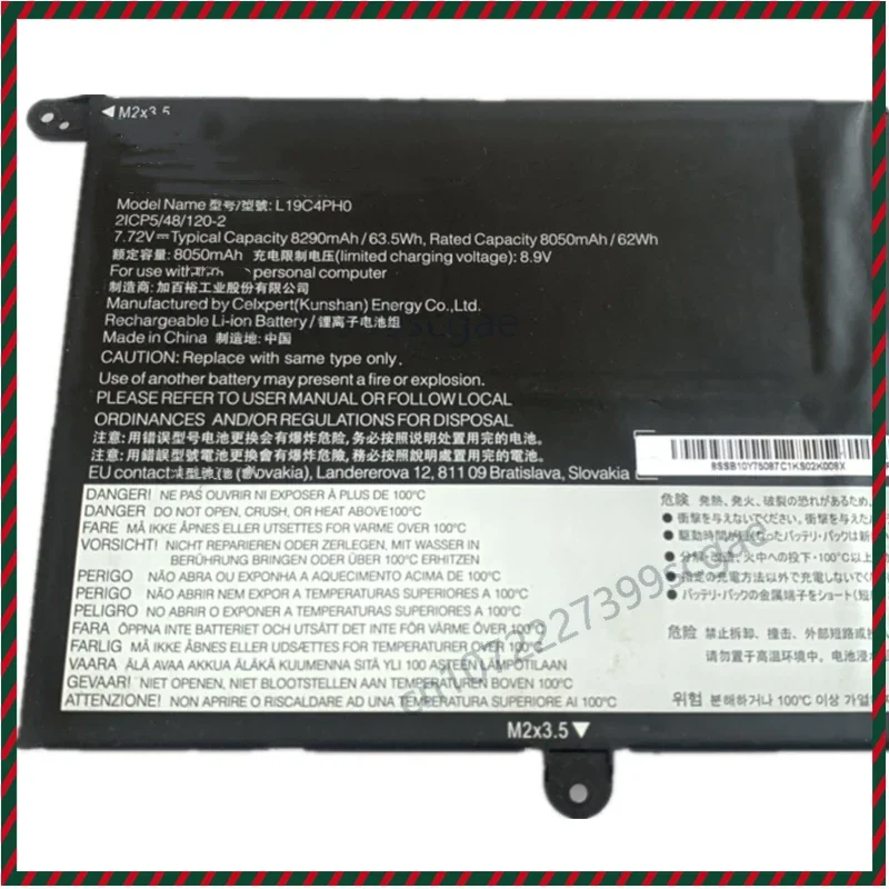 L19C4PH0 L19M4PH0 SB10Y75087 5B10Y75090 5B10Y75089 Laptop Battery For Lenovo Yoga Pro Slim 9 9I 14ITL9 14ITL5 14ITL05 82D1 82D2