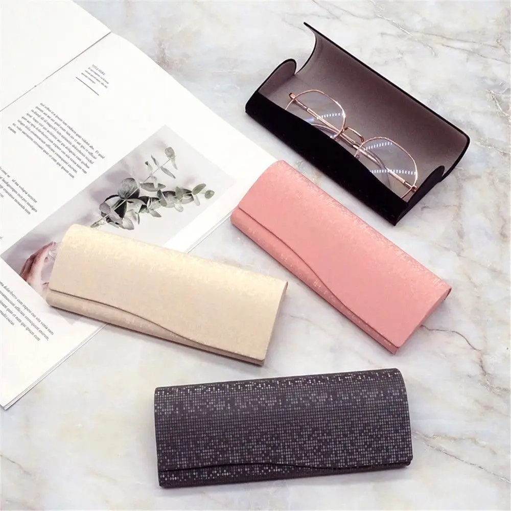 Fashion Waterproof PU Leather Glasses Box Women Men Portable Reading Glasses Sunglasses Case Eyewear Protector