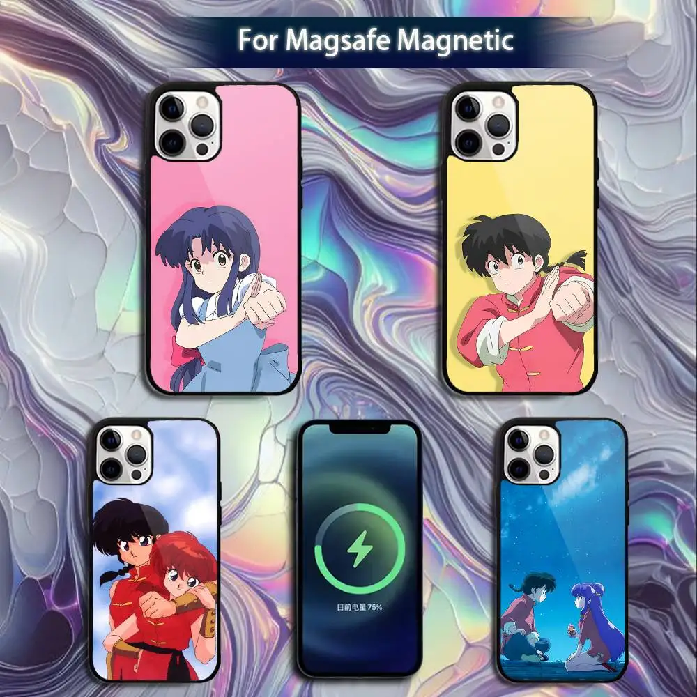 

R-Ranma 1 2 Phone Case For iPhone 16e,16,15,14,13,12,11,Plus,Pro,Max,Mini Magsafe Magnetic Wireless Charging