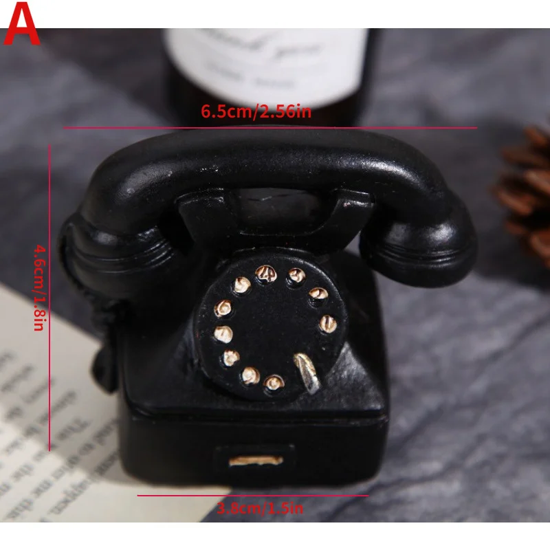 1Pc Retro Nostalgic Resin Crafts Home Decoration Mini Ornaments Photography Props Cameras Pianos and Phonographs