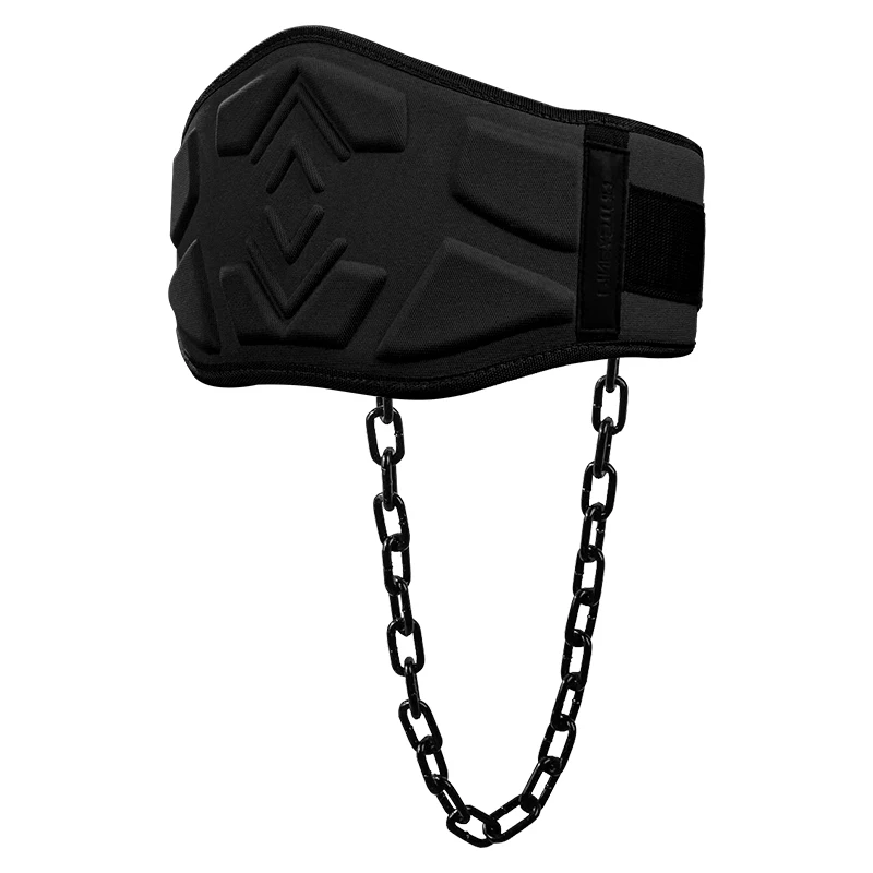 1-teiliger verdickter Gewichthebergürtel mit Kette, Dip-Gürtel zum Hochziehen des Kinns, Kettlebell, Langhantel, Fitness, Bodybuilding, Fitnessstudio – Detail 7