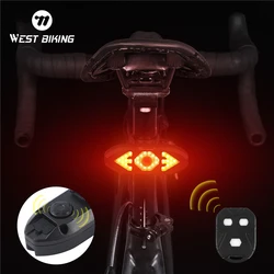 Bike Turn Signal Light Remote Control Direction Indicator LED Rear Light With Horn MTB USB Rechargeable Lamp Cycling Taillight