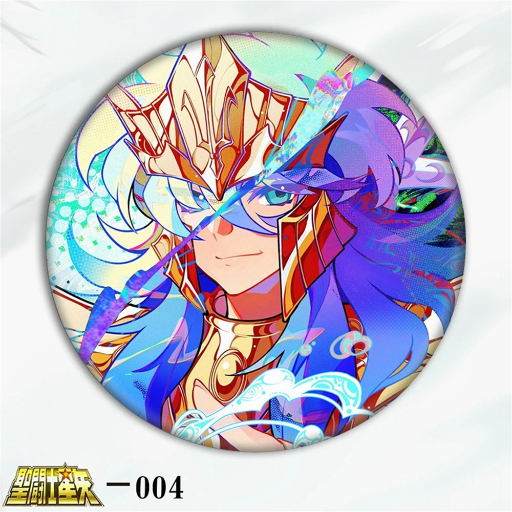 58 ミリメートルアニメ聖闘士星矢一輝岬小道コスプレ衣装バッジピン SPTE ブリキブローチ小道具ギフト