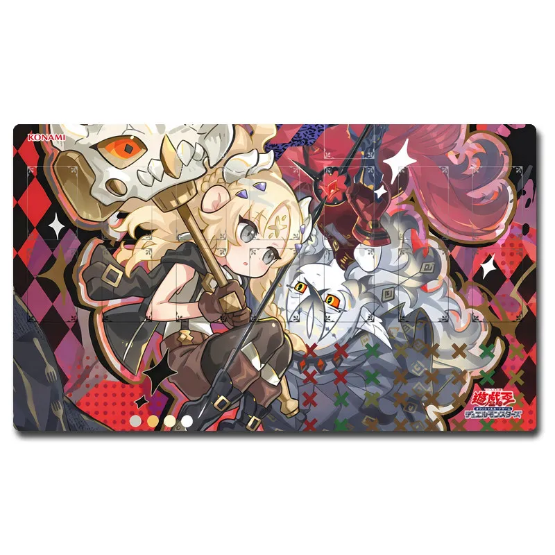Yugioh Cartesia Ecclesia, the Virtuous Play Mat Yu-Gi-Oh! TCG OCG Trading Card Games Mat Duel Plate Rubber Card Mat Mouse Pad