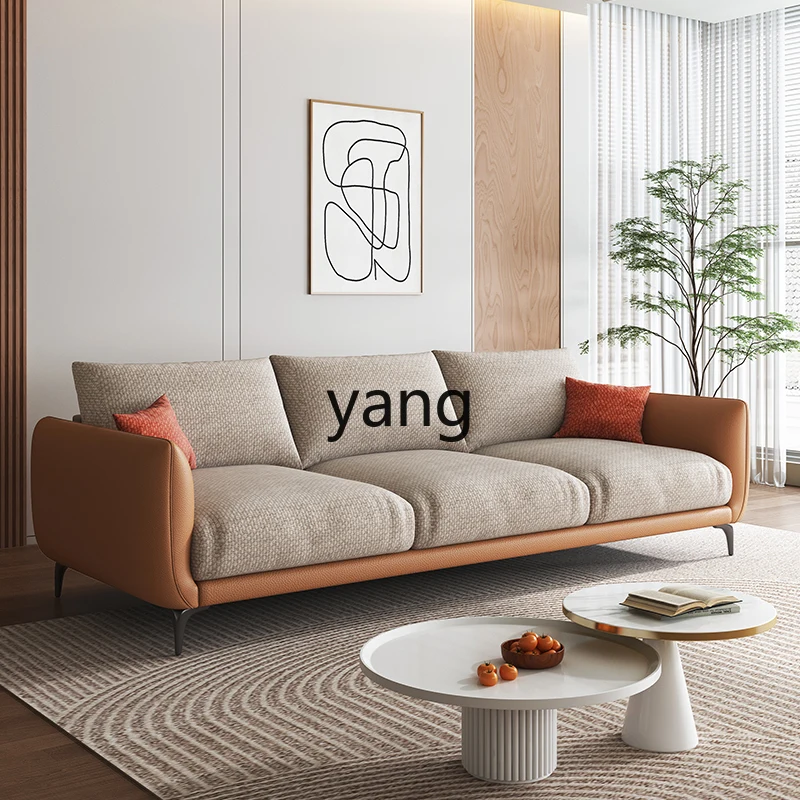 

Yhm fabric sofa living room B & B modern small apartment straight row